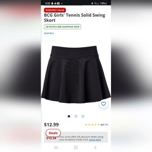 Girl tennis skort ( 8 skorts, multiple colors)
